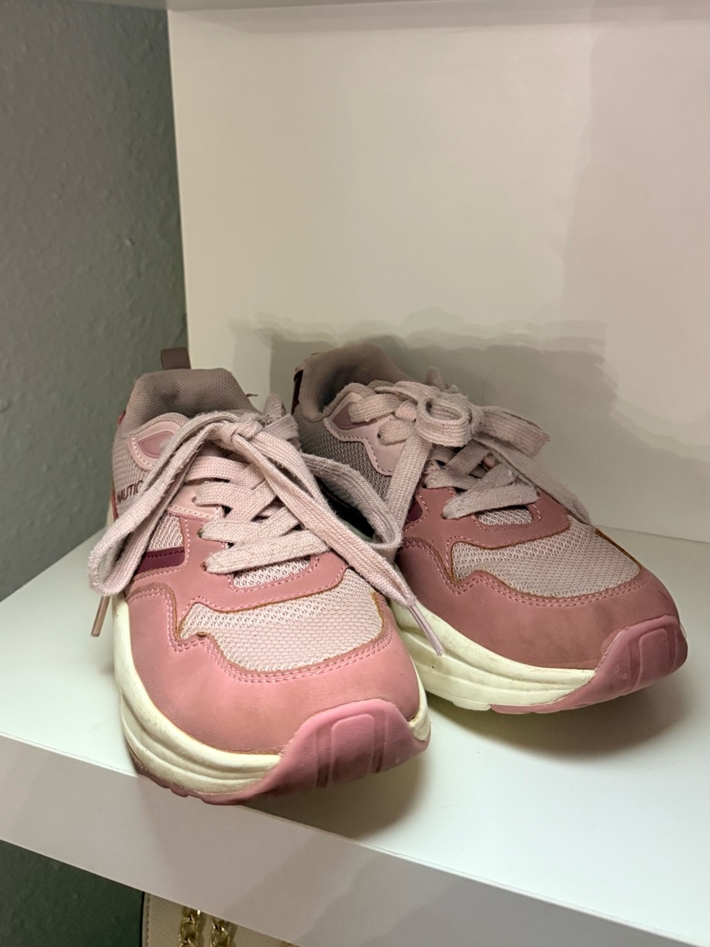 Nautica Kids Dusty Pink and Light Pink Sneakers